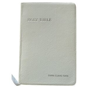 Cambridge Cameo Bible W75X 1969 White French Morocco Leather Gift Edition